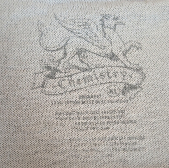 Chemistry Dark Ruins Live Proud Tshirt XL Gray/Black Small Light Stain On Back - Picture 6 of 10